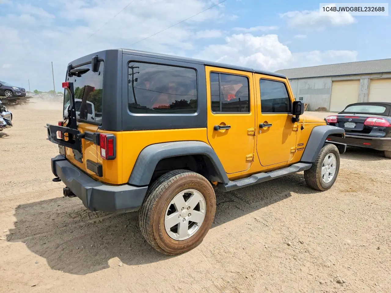2014 Jeep Wrangler Unlimited Sport VIN: 1C4BJWDG8EL232688 Lot: 56813716