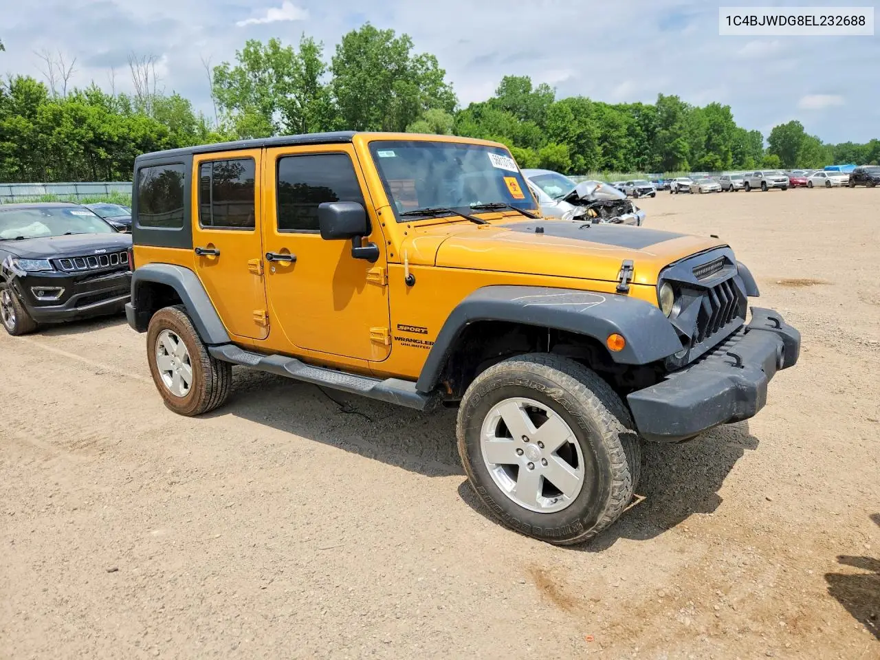 2014 Jeep Wrangler Unlimited Sport VIN: 1C4BJWDG8EL232688 Lot: 56813716