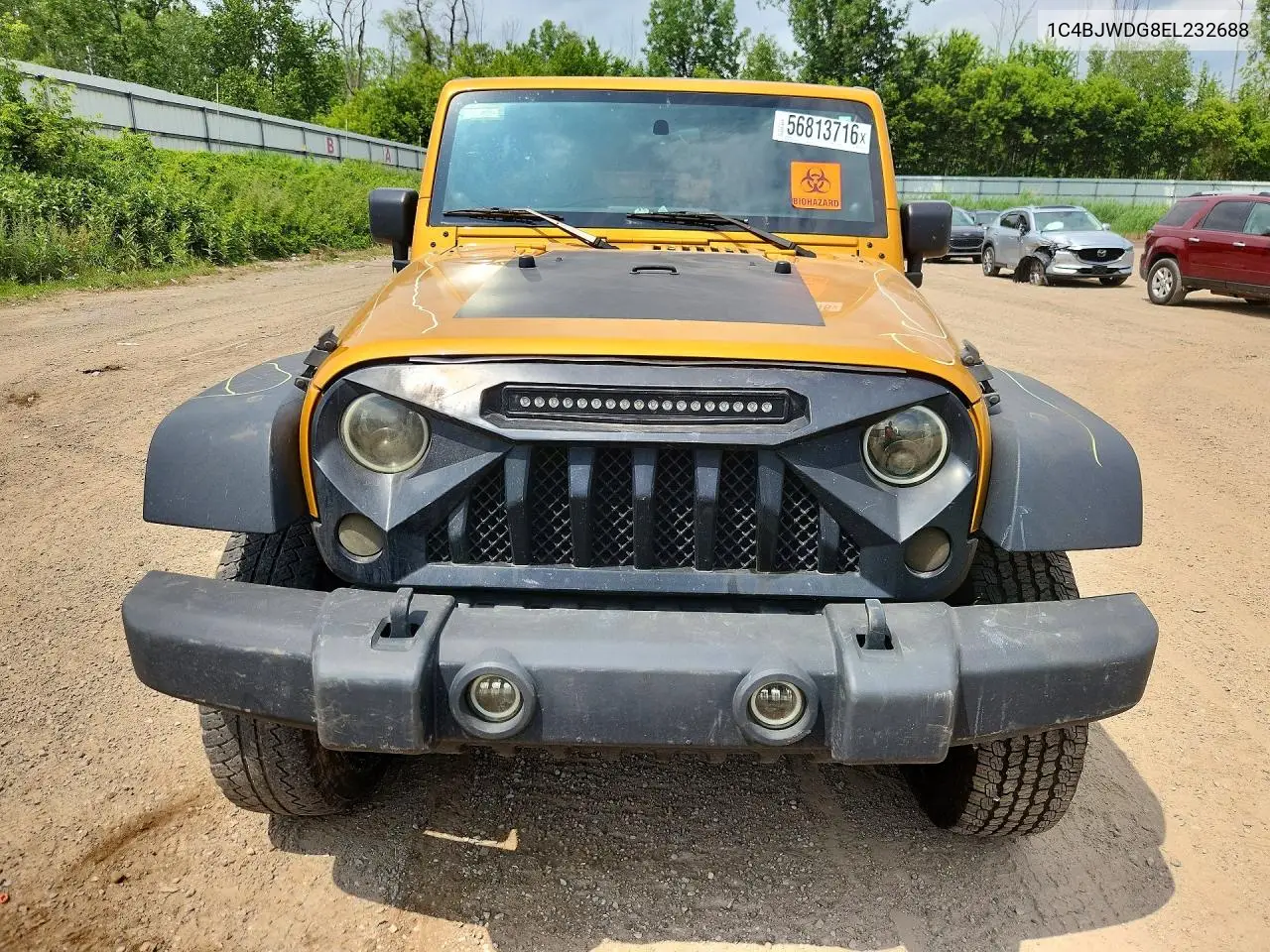 2014 Jeep Wrangler Unlimited Sport VIN: 1C4BJWDG8EL232688 Lot: 56813716