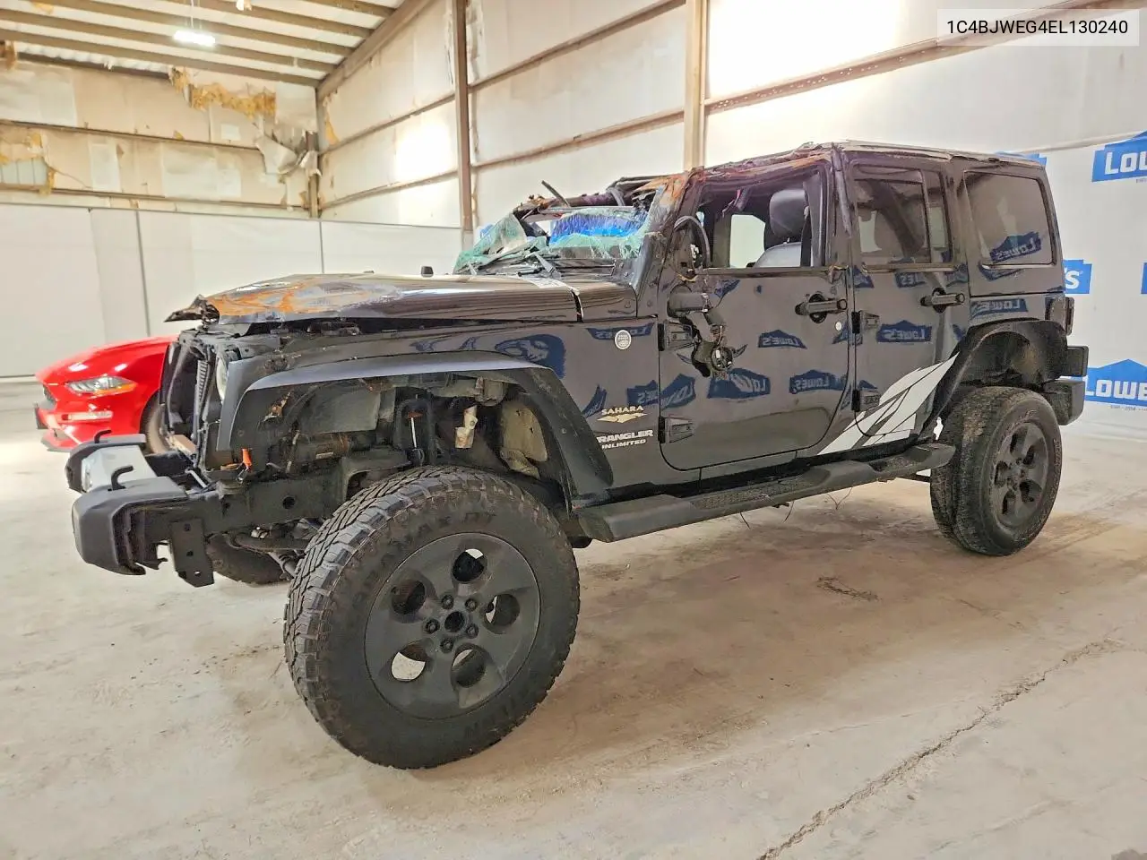 2014 Jeep Wrangler Unlimited Sahara VIN: 1C4BJWEG4EL130240 Lot: 57831616