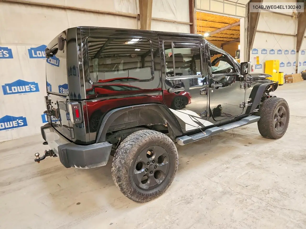 2014 Jeep Wrangler Unlimited Sahara VIN: 1C4BJWEG4EL130240 Lot: 57831616