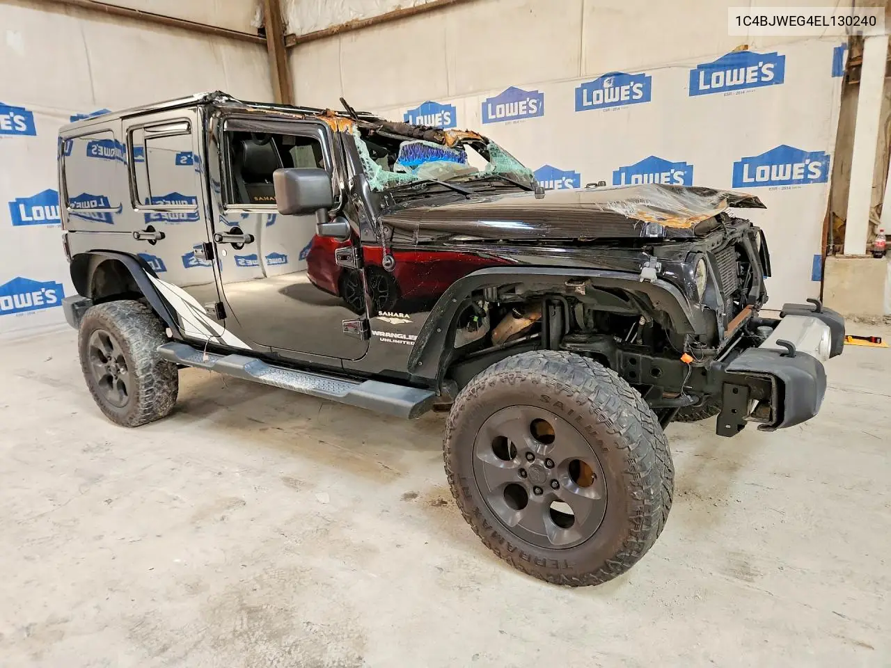 2014 Jeep Wrangler Unlimited Sahara VIN: 1C4BJWEG4EL130240 Lot: 57831616