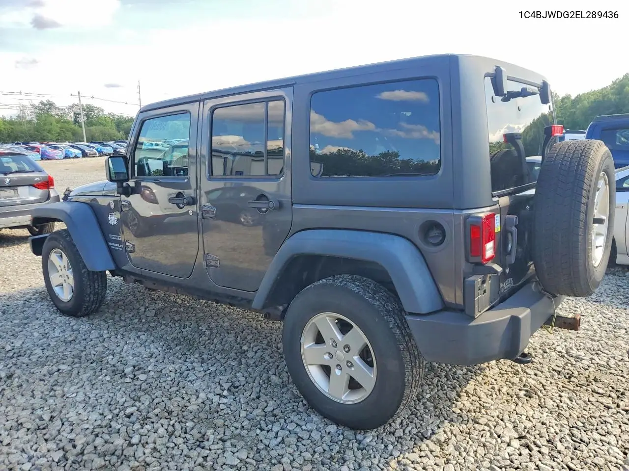2014 Jeep Wrangler Unlimited Sport VIN: 1C4BJWDG2EL289436 Lot: 58590986