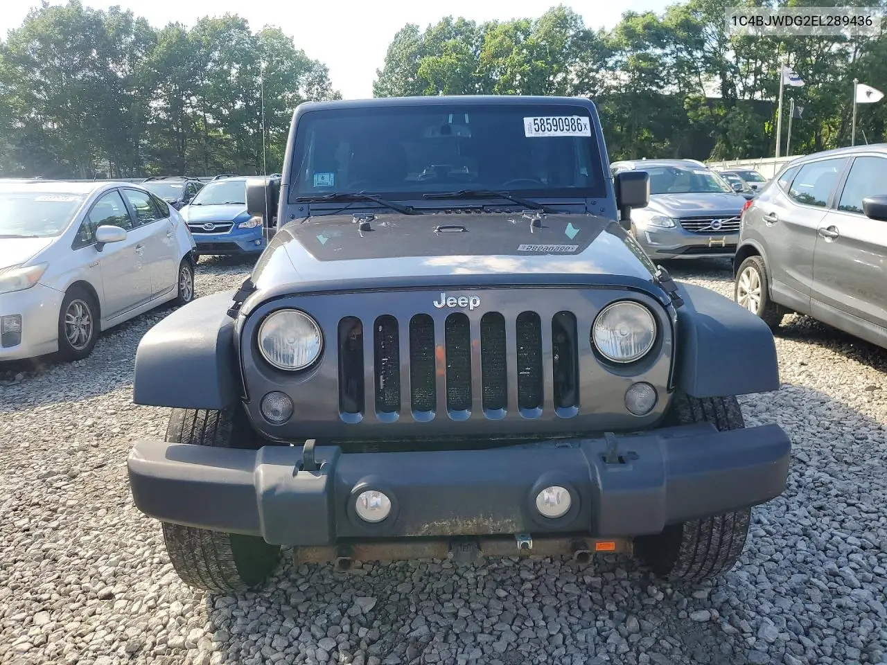 2014 Jeep Wrangler Unlimited Sport VIN: 1C4BJWDG2EL289436 Lot: 58590986