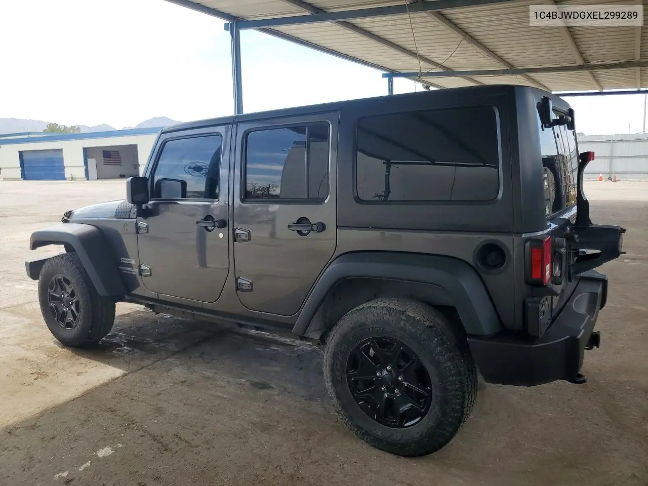2014 Jeep Wrangler Unlimited Sport VIN: 1C4BJWDGXEL299289 Lot: 58890866