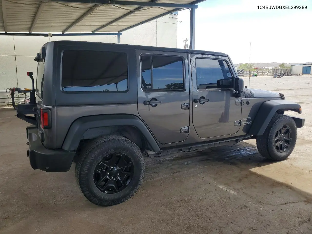 2014 Jeep Wrangler Unlimited Sport VIN: 1C4BJWDGXEL299289 Lot: 58890866