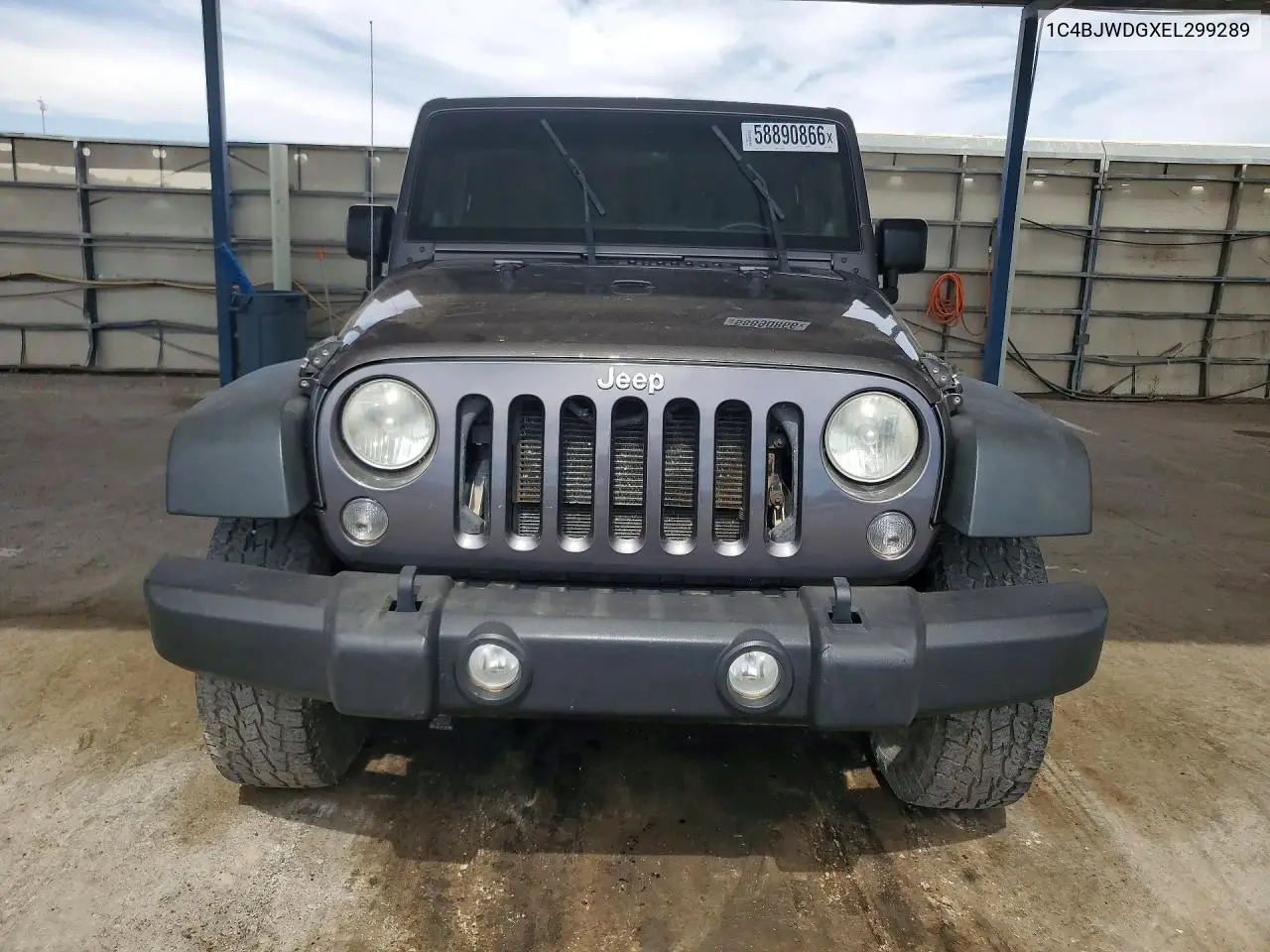 2014 Jeep Wrangler Unlimited Sport VIN: 1C4BJWDGXEL299289 Lot: 58890866