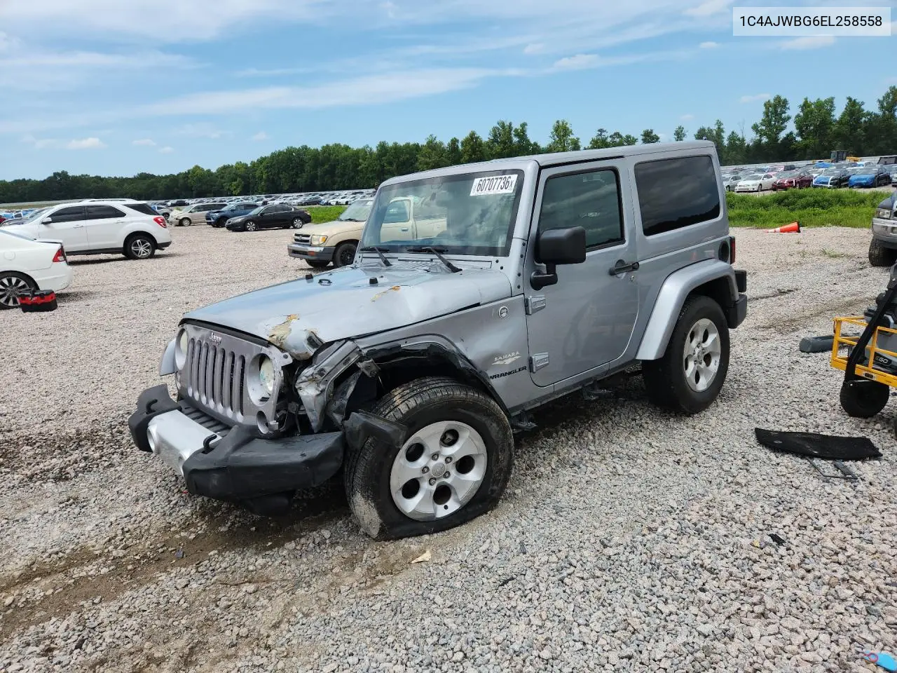 2014 Jeep Wrangler Sahara VIN: 1C4AJWBG6EL258558 Lot: 60707736