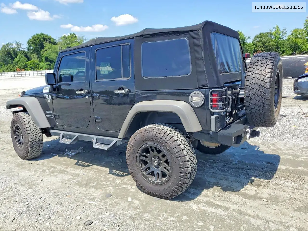2014 Jeep Wrangler Unlimited Sport VIN: 1C4BJWDG6EL208356 Lot: 60752356