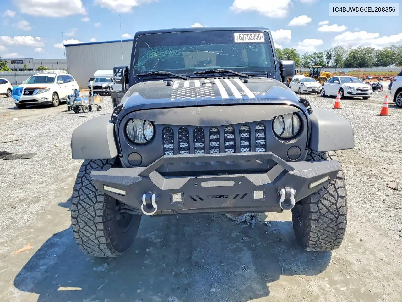 2014 Jeep Wrangler Unlimited Sport VIN: 1C4BJWDG6EL208356 Lot: 60752356
