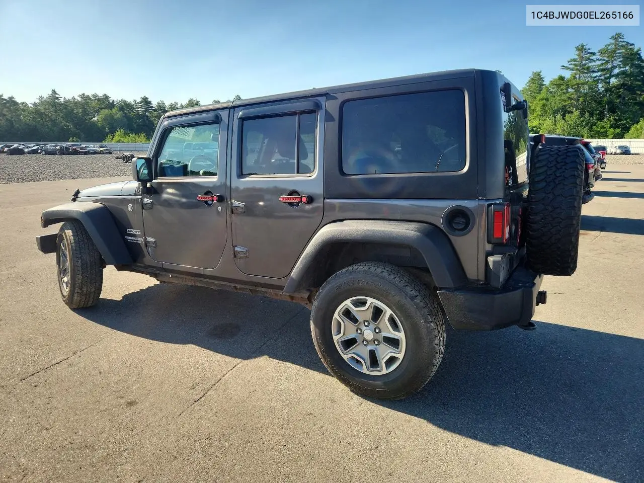 2014 Jeep Wrangler Unlimited Sport VIN: 1C4BJWDG0EL265166 Lot: 60966386