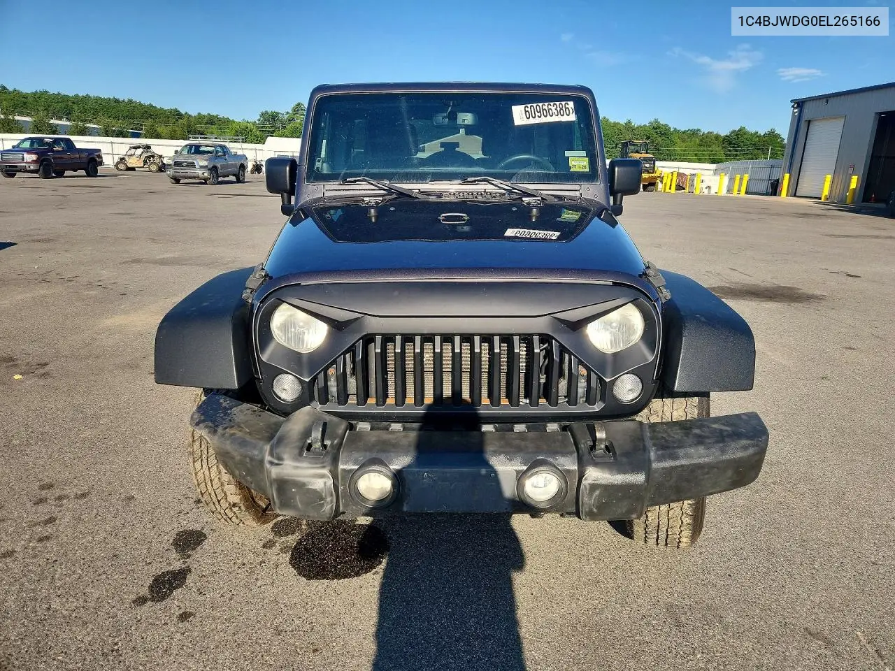2014 Jeep Wrangler Unlimited Sport VIN: 1C4BJWDG0EL265166 Lot: 60966386