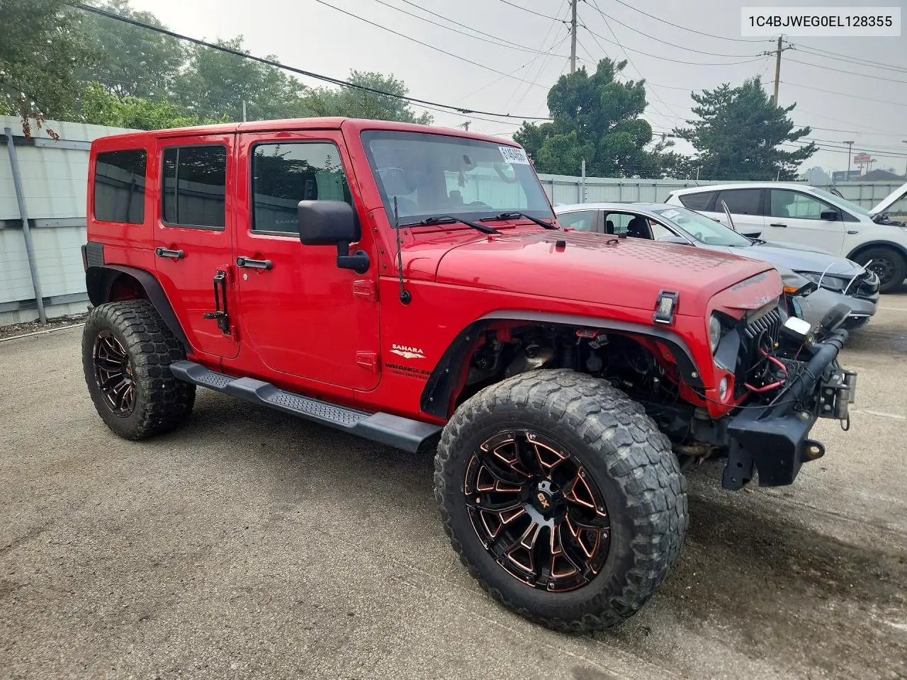 2014 Jeep Wrangler Unlimited Sahara VIN: 1C4BJWEG0EL128355 Lot: 61464656