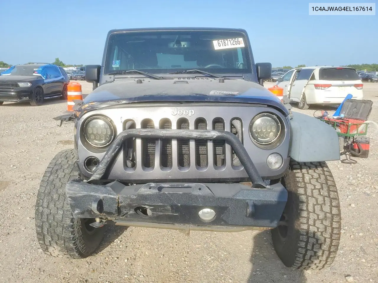 2014 Jeep Wrangler Sport VIN: 1C4AJWAG4EL167614 Lot: 61871266
