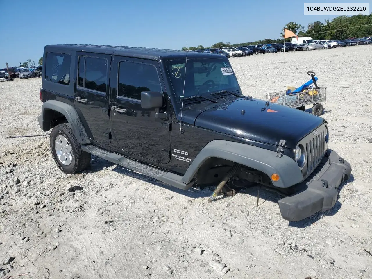 1C4BJWDG2EL232220 2014 Jeep Wrangler Unlimited Sport Sport