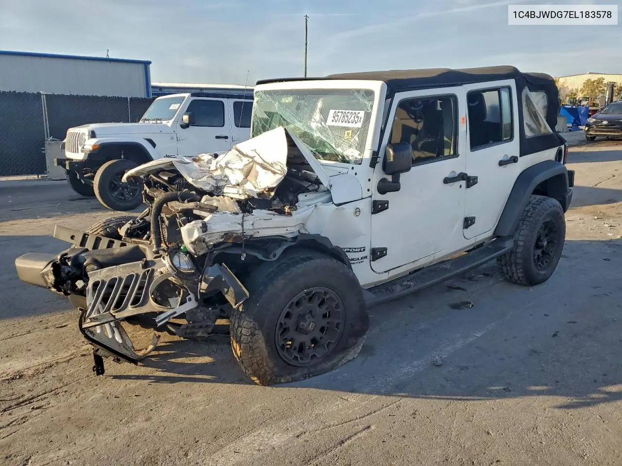1C4BJWDG7EL183578 2014 Jeep Wrangler Unlimited Sport