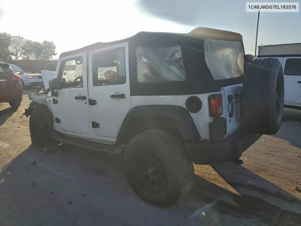 1C4BJWDG7EL183578 2014 Jeep Wrangler Unlimited Sport