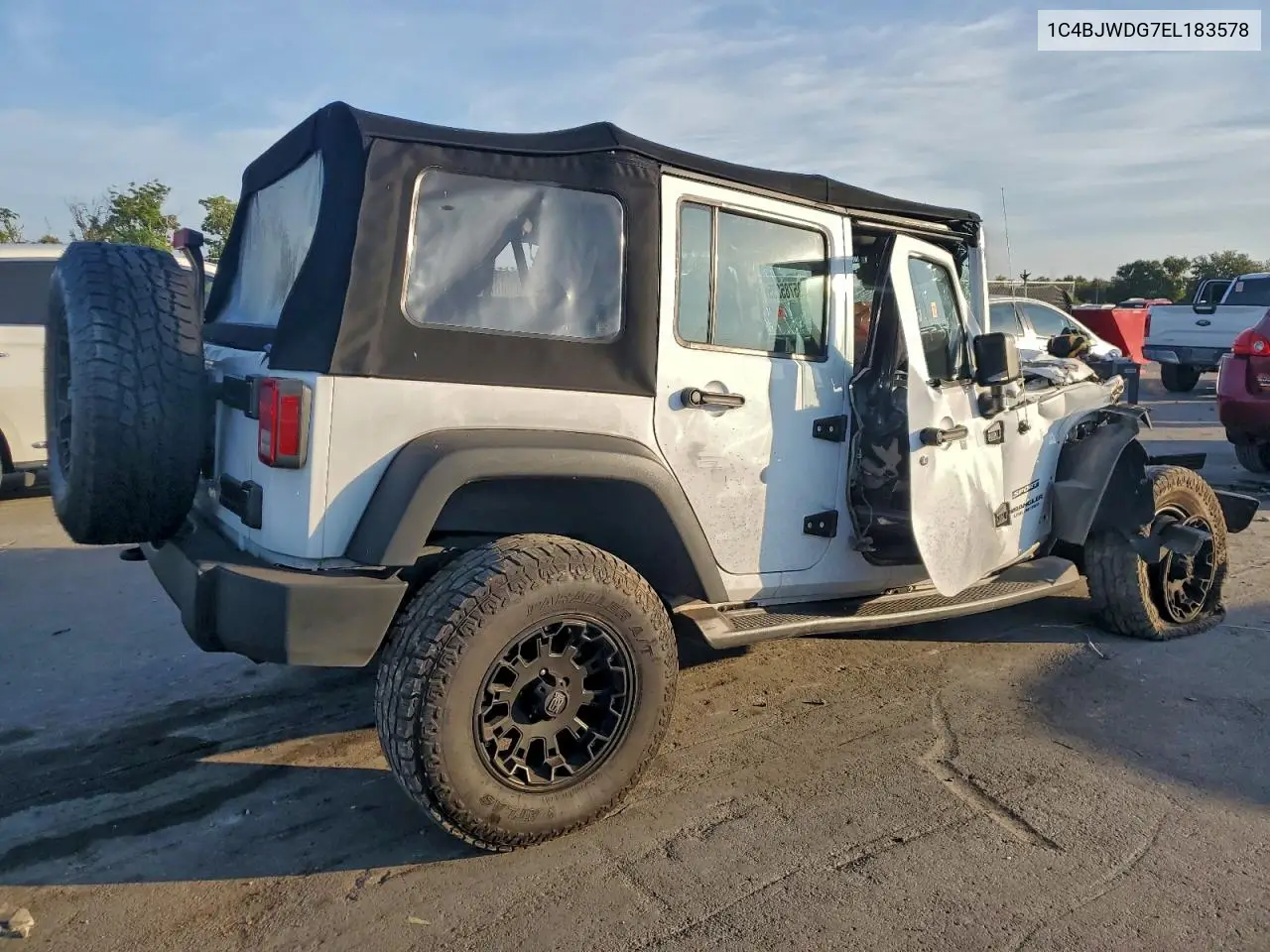 1C4BJWDG7EL183578 2014 Jeep Wrangler Unlimited Sport