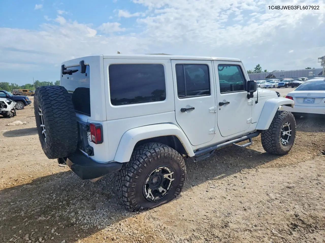2015 Jeep Wrangler Unlimited Sahara VIN: 1C4BJWEG3FL607922 Lot: 55039406