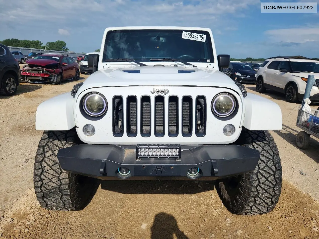 2015 Jeep Wrangler Unlimited Sahara VIN: 1C4BJWEG3FL607922 Lot: 55039406