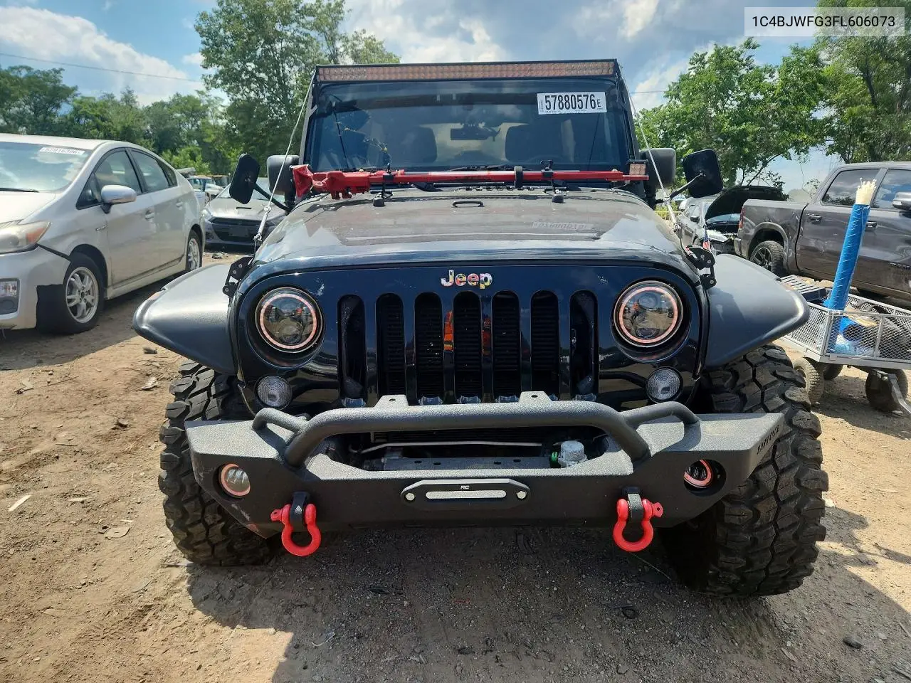 2015 Jeep Wrangler Unlimited Rubicon VIN: 1C4BJWFG3FL606073 Lot: 57880576