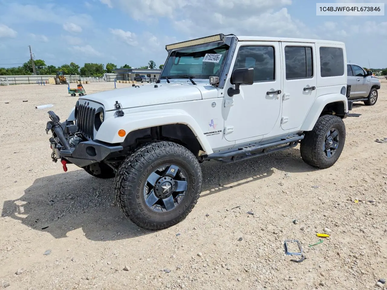 2015 Jeep Wrangler Unlimited Rubicon VIN: 1C4BJWFG4FL673846 Lot: 61522406