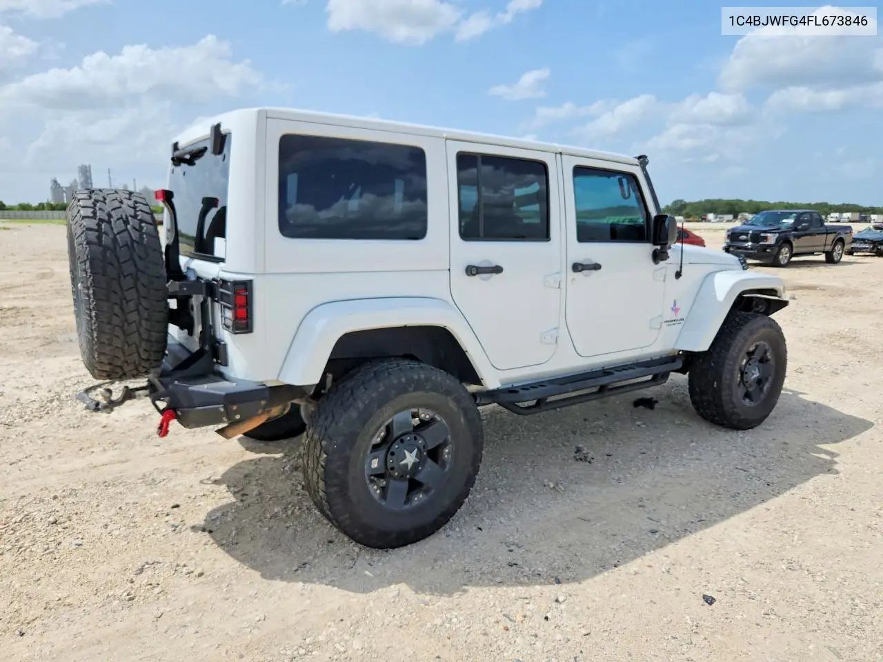 2015 Jeep Wrangler Unlimited Rubicon VIN: 1C4BJWFG4FL673846 Lot: 61522406