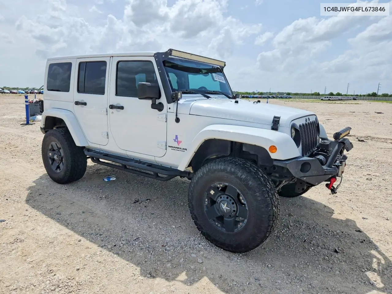 2015 Jeep Wrangler Unlimited Rubicon VIN: 1C4BJWFG4FL673846 Lot: 61522406