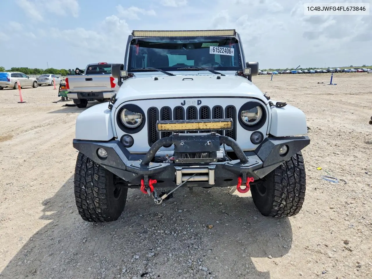 2015 Jeep Wrangler Unlimited Rubicon VIN: 1C4BJWFG4FL673846 Lot: 61522406