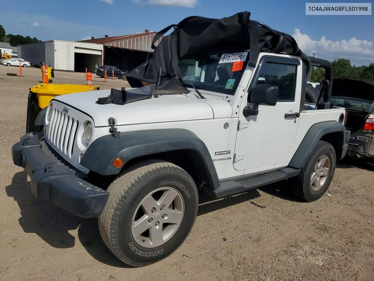 2015 Jeep Wrangler Sport VIN: 1C4AJWAG8FL501998 Lot: 61572096
