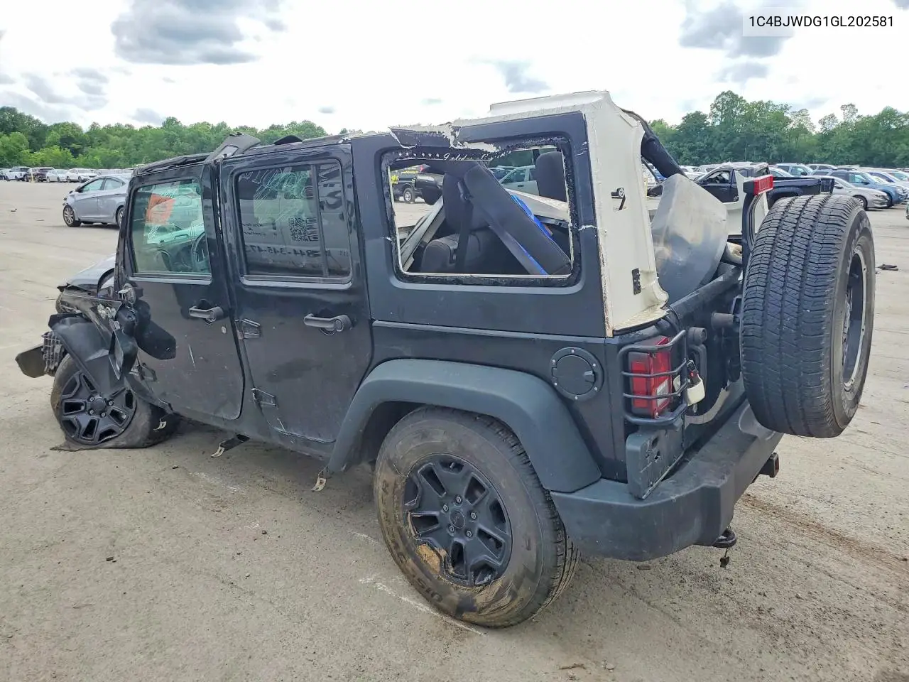 2016 Jeep Wrangler Unlimited Sport VIN: 1C4BJWDG1GL202581 Lot: 56708416