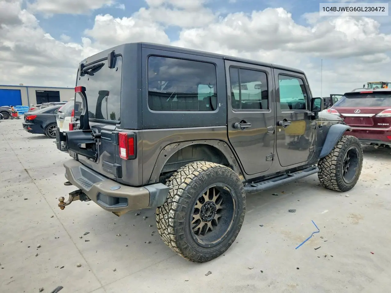 2016 Jeep Wrangler Unlimited Sahara VIN: 1C4BJWEG6GL230472 Lot: 57059816