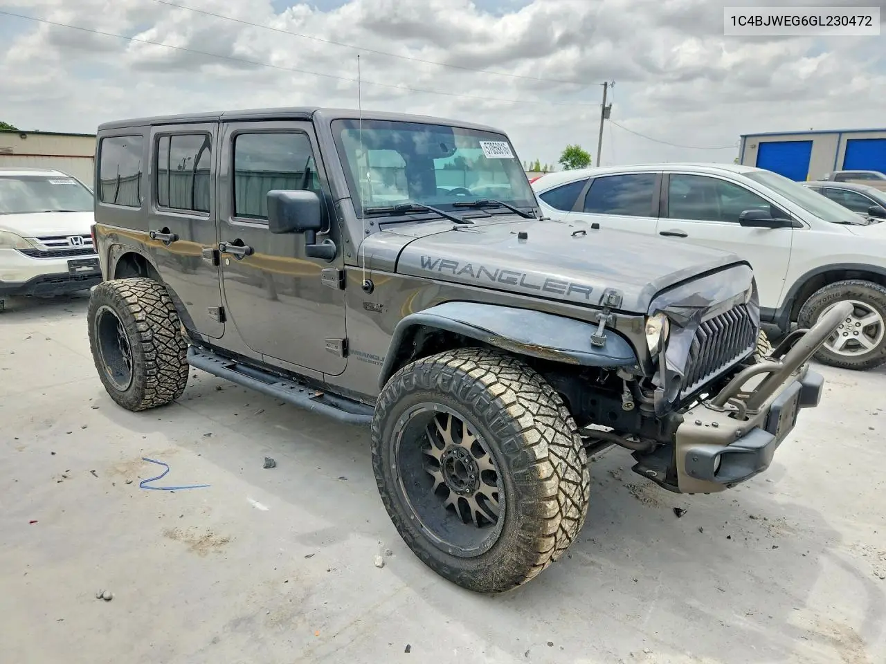 2016 Jeep Wrangler Unlimited Sahara VIN: 1C4BJWEG6GL230472 Lot: 57059816