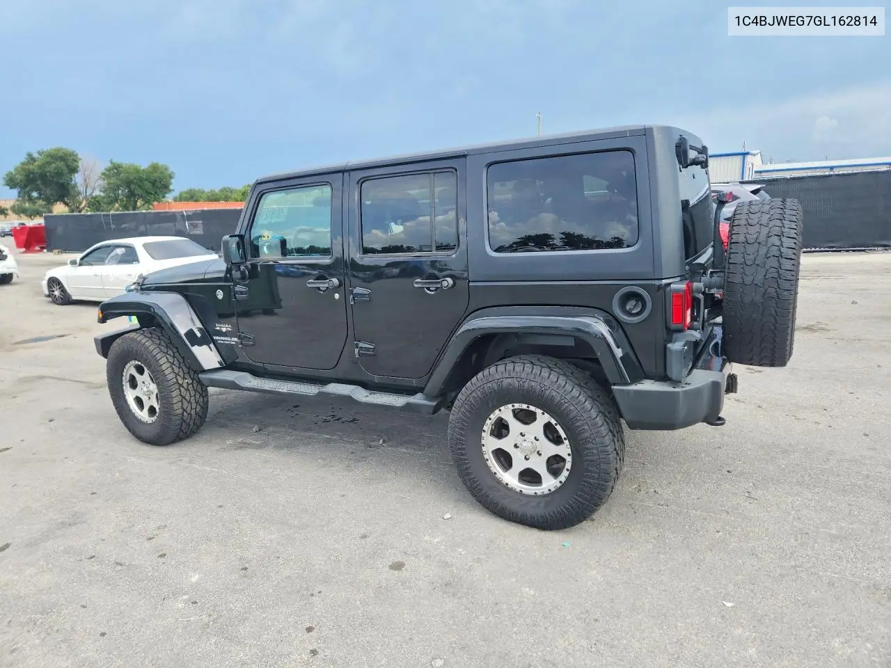 2016 Jeep Wrangler Unlimited Sahara VIN: 1C4BJWEG7GL162814 Lot: 58181216