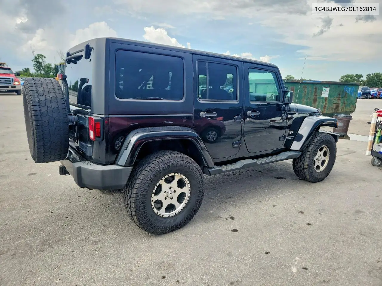 2016 Jeep Wrangler Unlimited Sahara VIN: 1C4BJWEG7GL162814 Lot: 58181216