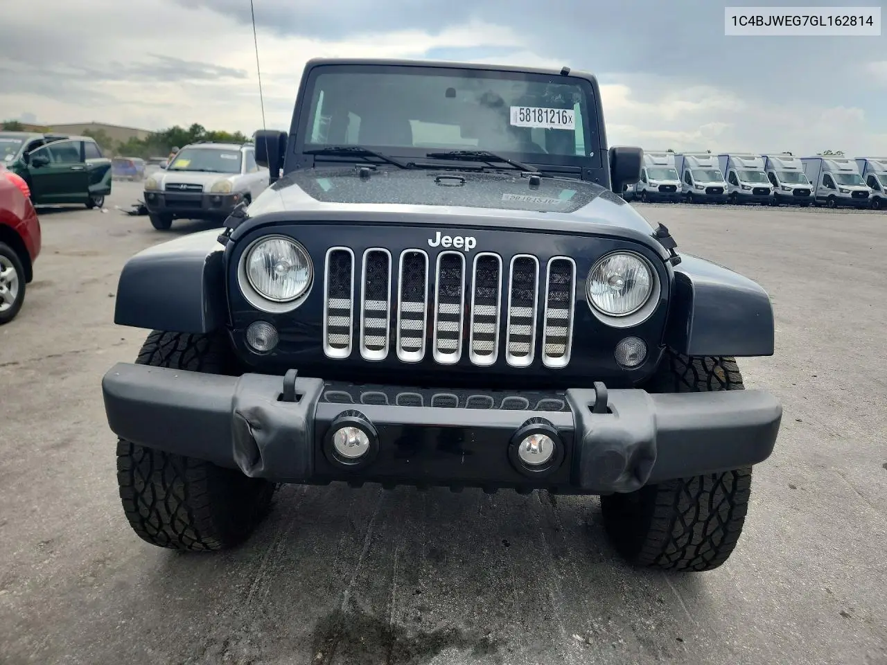 2016 Jeep Wrangler Unlimited Sahara VIN: 1C4BJWEG7GL162814 Lot: 58181216