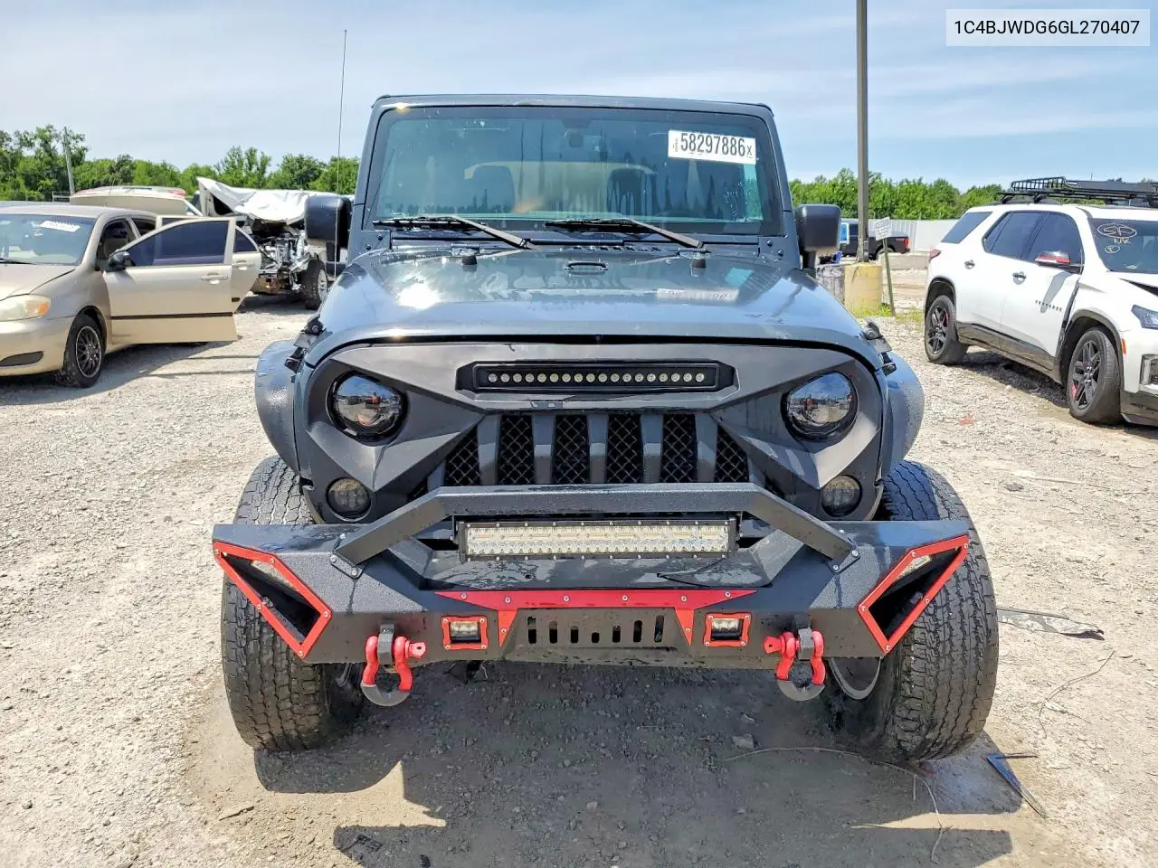2016 Jeep Wrangler Unlimited Sport VIN: 1C4BJWDG6GL270407 Lot: 58297886