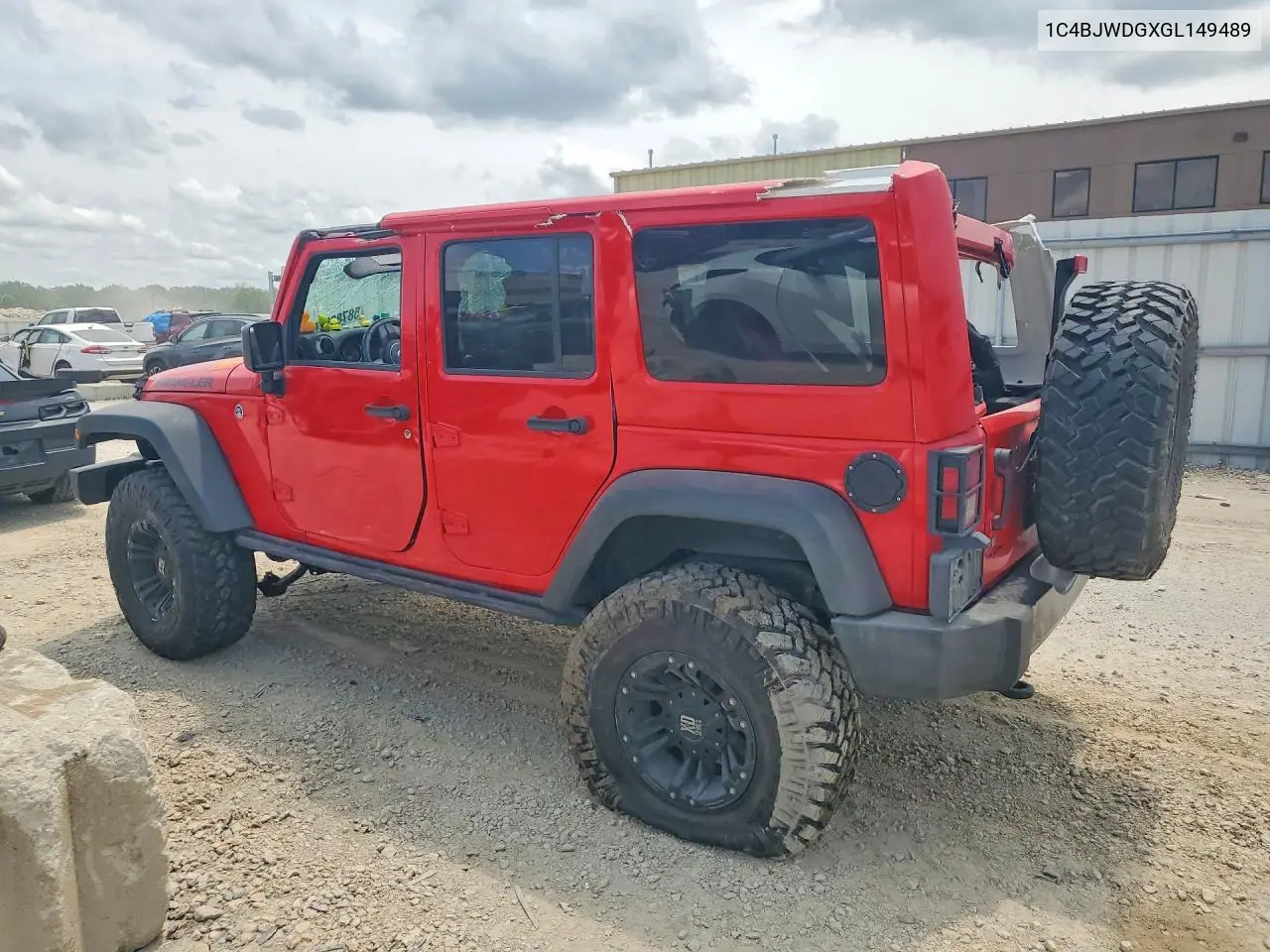 2016 Jeep Wrangler VIN: 1C4BJWDGXGL149489 Lot: 58783576