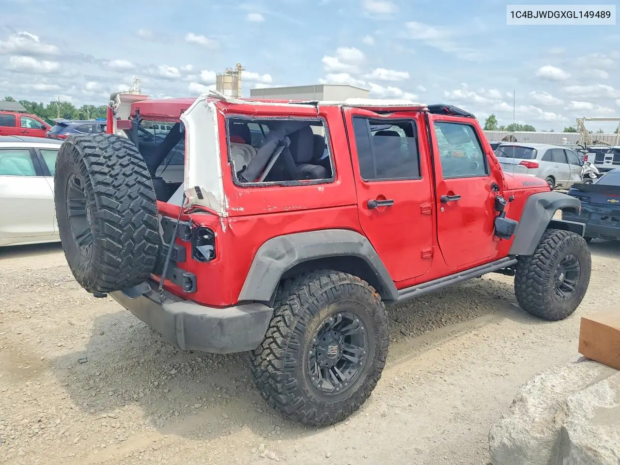 2016 Jeep Wrangler VIN: 1C4BJWDGXGL149489 Lot: 58783576