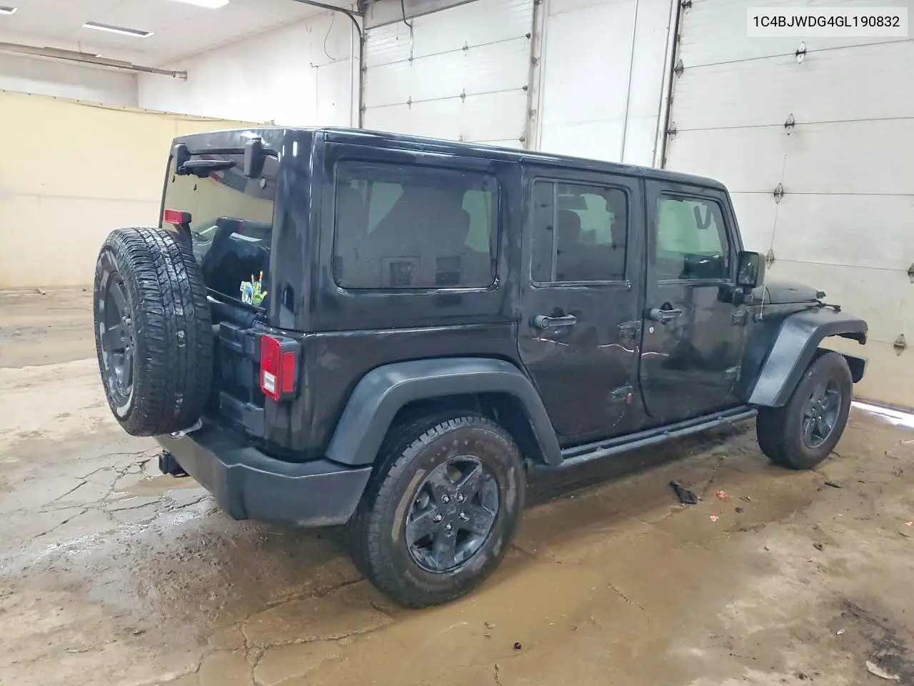 2016 Jeep Wrangler Unlimited Sport VIN: 1C4BJWDG4GL190832 Lot: 60956056