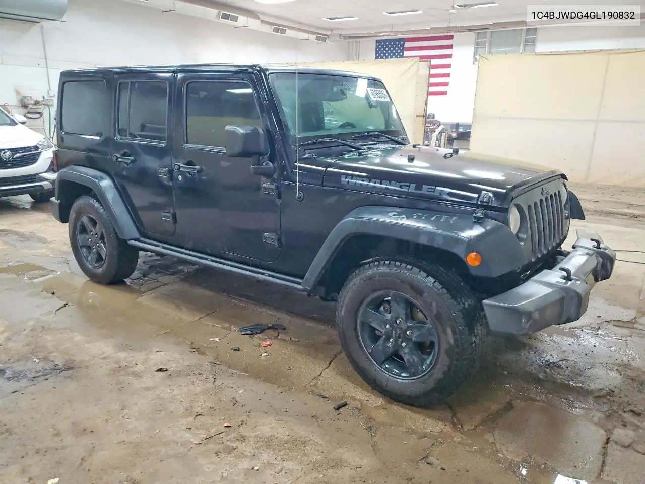 2016 Jeep Wrangler Unlimited Sport VIN: 1C4BJWDG4GL190832 Lot: 60956056