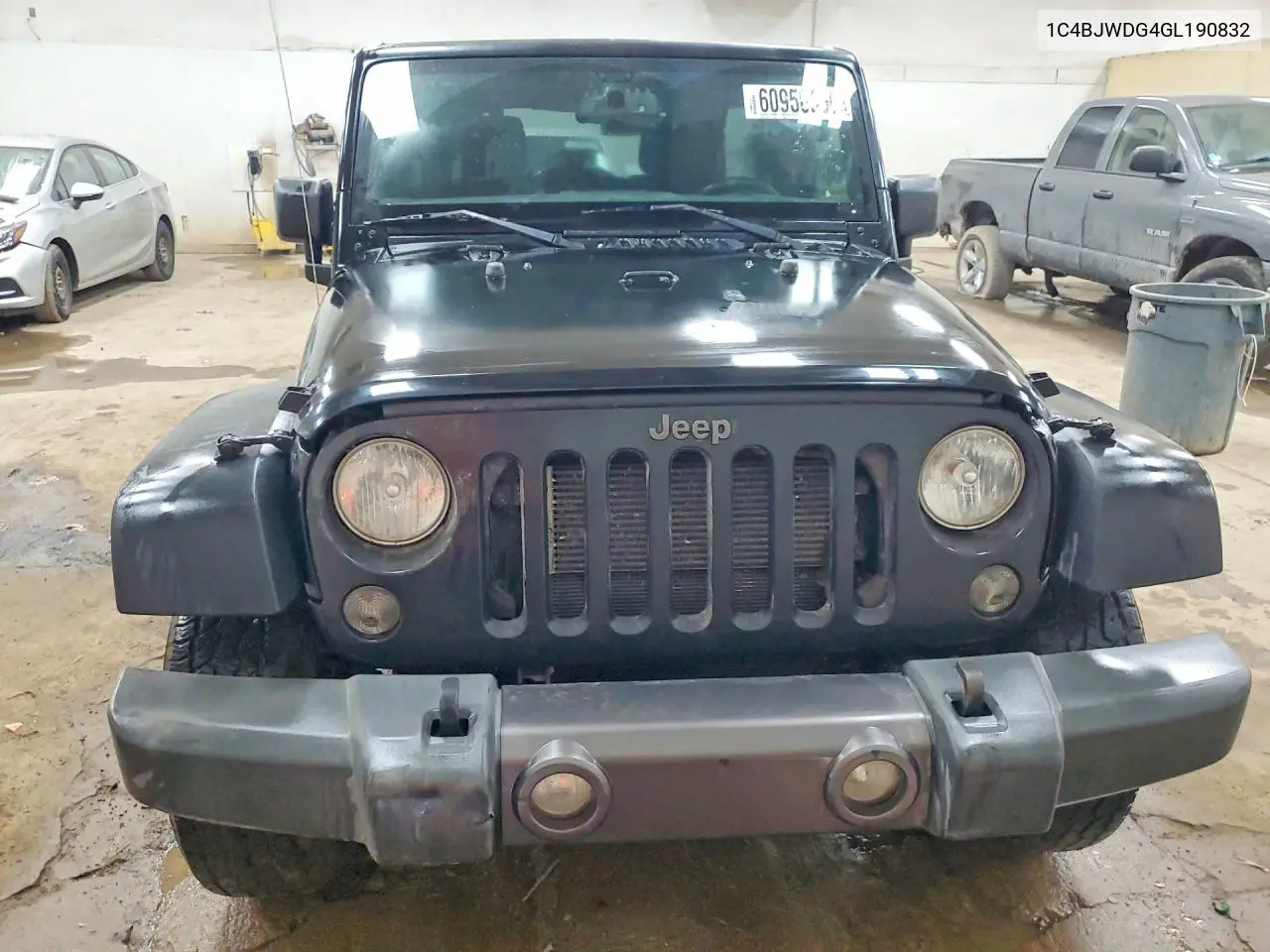 2016 Jeep Wrangler Unlimited Sport VIN: 1C4BJWDG4GL190832 Lot: 60956056