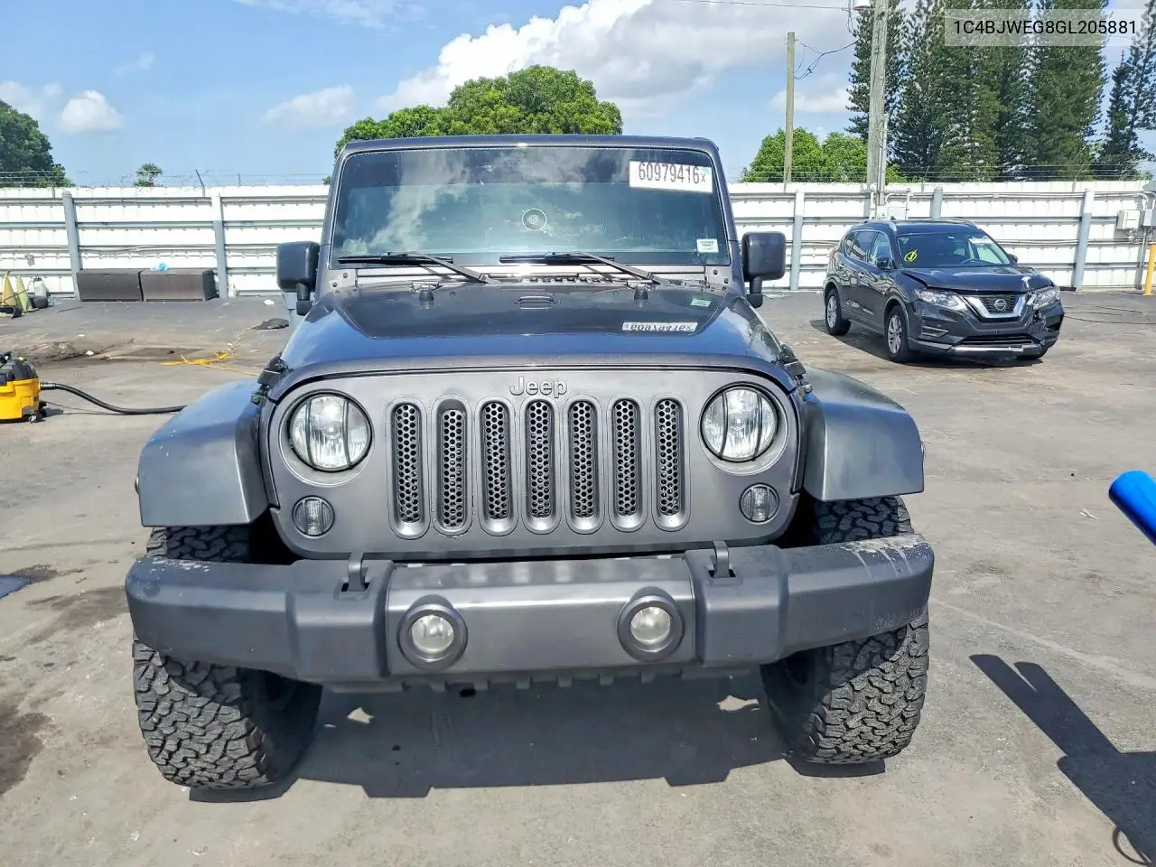 2016 Jeep Wrangler Unlimited Sahara VIN: 1C4BJWEG8GL205881 Lot: 60979416