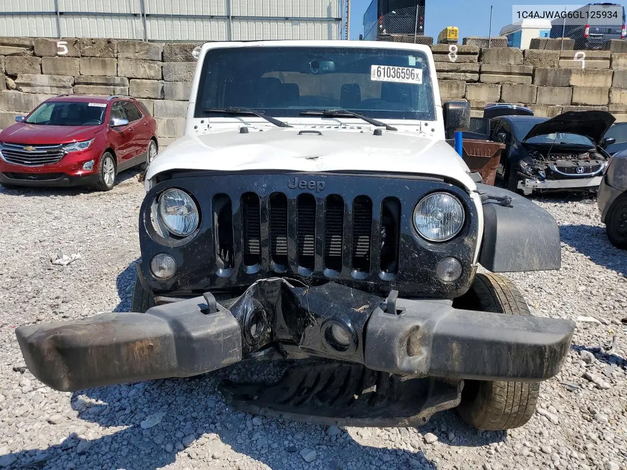 2016 Jeep Wrangler Sport VIN: 1C4AJWAG6GL125934 Lot: 61036596