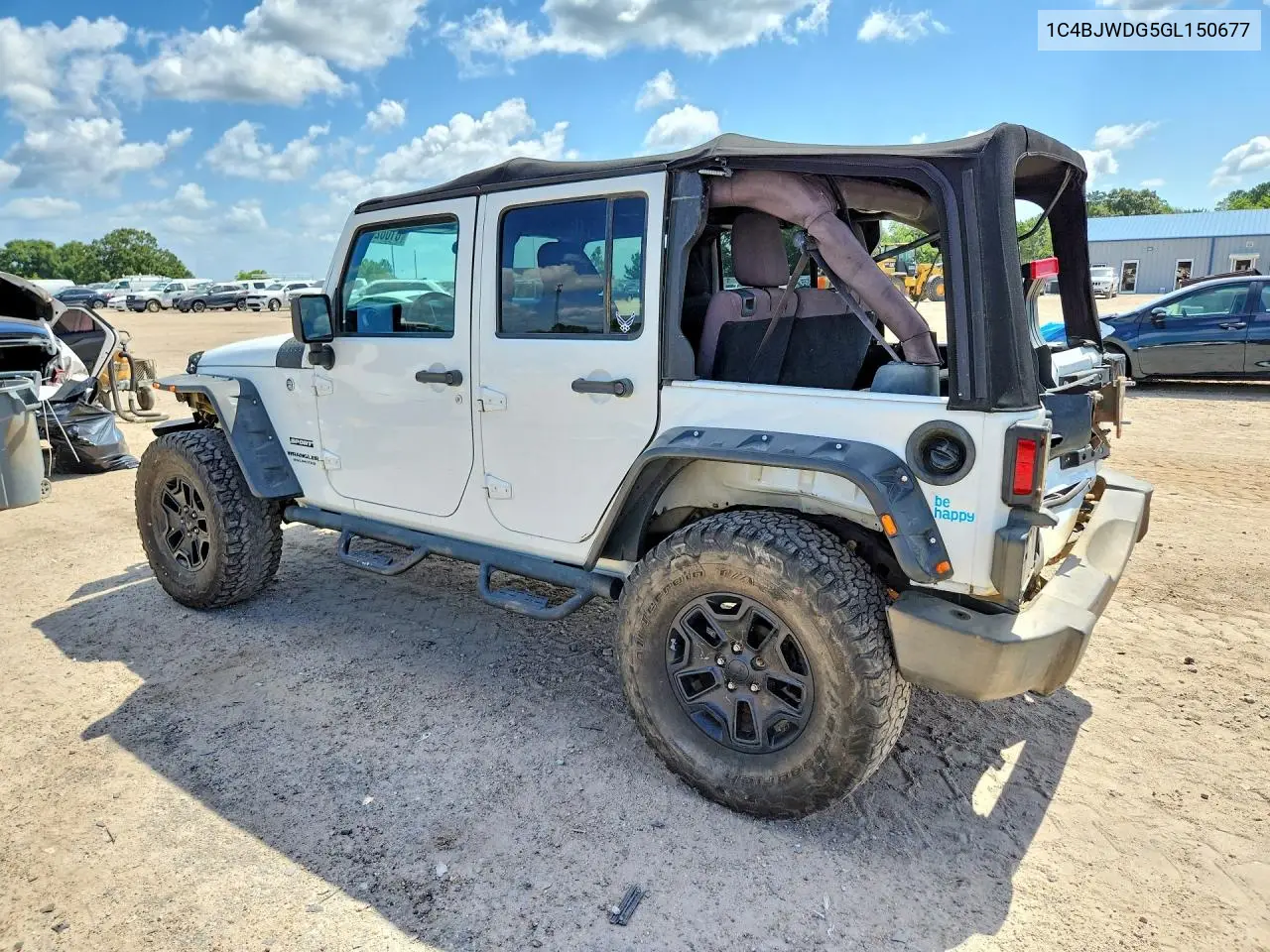 2016 Jeep Wrangler Unlimited Sport VIN: 1C4BJWDG5GL150677 Lot: 61082956