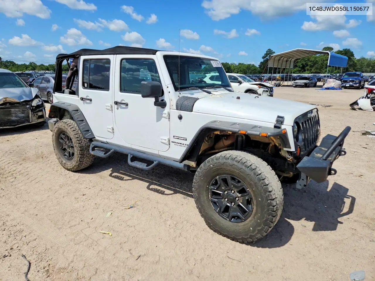 2016 Jeep Wrangler Unlimited Sport VIN: 1C4BJWDG5GL150677 Lot: 61082956