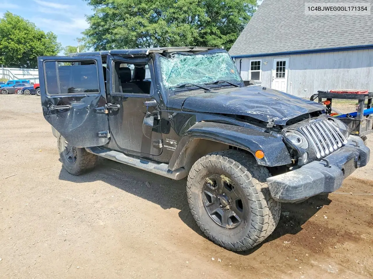 2016 Jeep Wrangler Unlimited Sahara VIN: 1C4BJWEG0GL171354 Lot: 61139226