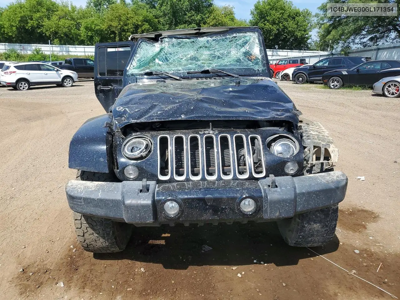 2016 Jeep Wrangler Unlimited Sahara VIN: 1C4BJWEG0GL171354 Lot: 61139226