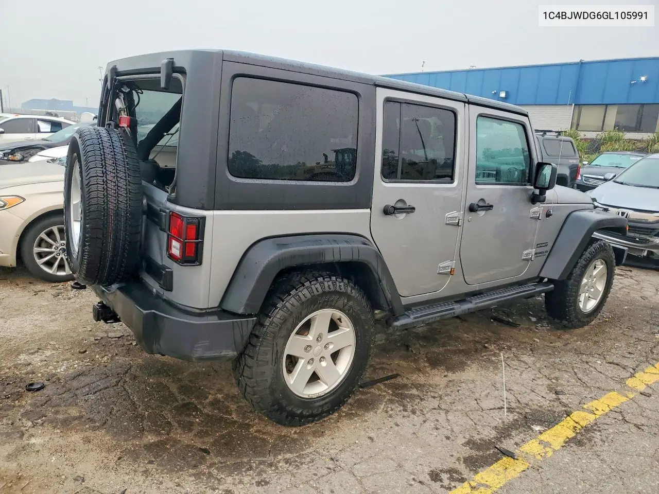 2016 Jeep Wrangler Unlimited Sport VIN: 1C4BJWDG6GL105991 Lot: 61202476