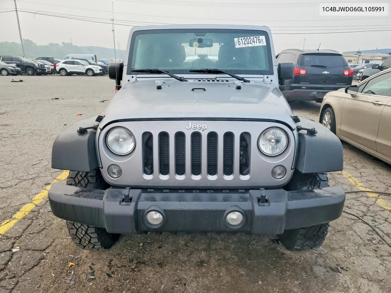 2016 Jeep Wrangler Unlimited Sport VIN: 1C4BJWDG6GL105991 Lot: 61202476